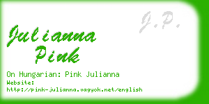 julianna pink business card